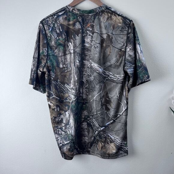 Terramar Break-Up RealTree Camo Hunting Short Sleeve Men's Shirt Size Large - Picture 2 of 6
